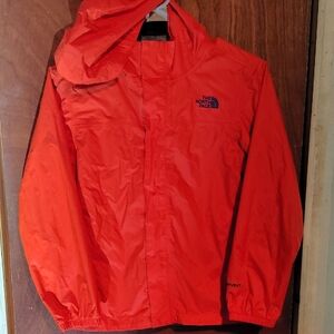 The North Face Orange Hooded Shell Jacket